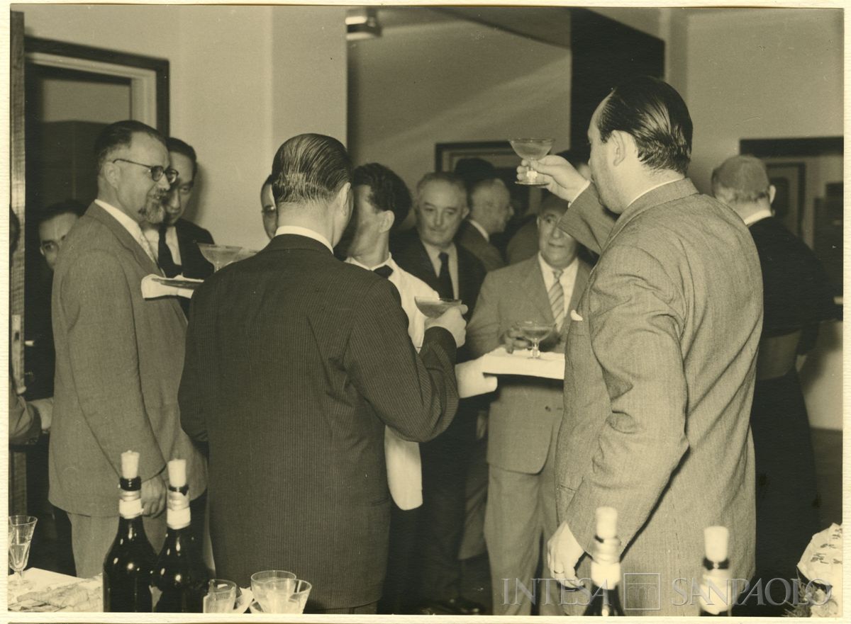 Inaugurazione della filiale Cariplo di Brescia, 06 - 07 luglio 1953 (foto di Cesare Allegri)