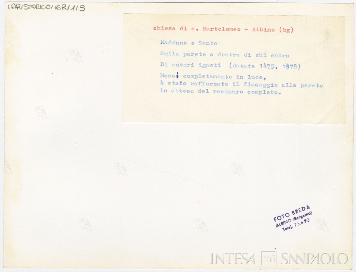 Albino, Chiesa di San Bartolomeo: verso n. 3