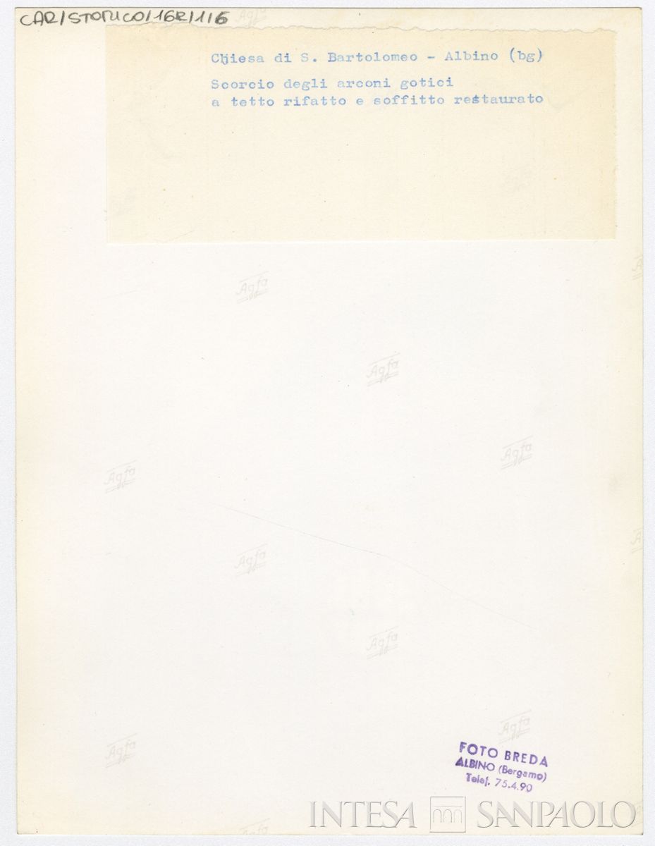 Albino, Chiesa di San Bartolomeo: verso n. 6