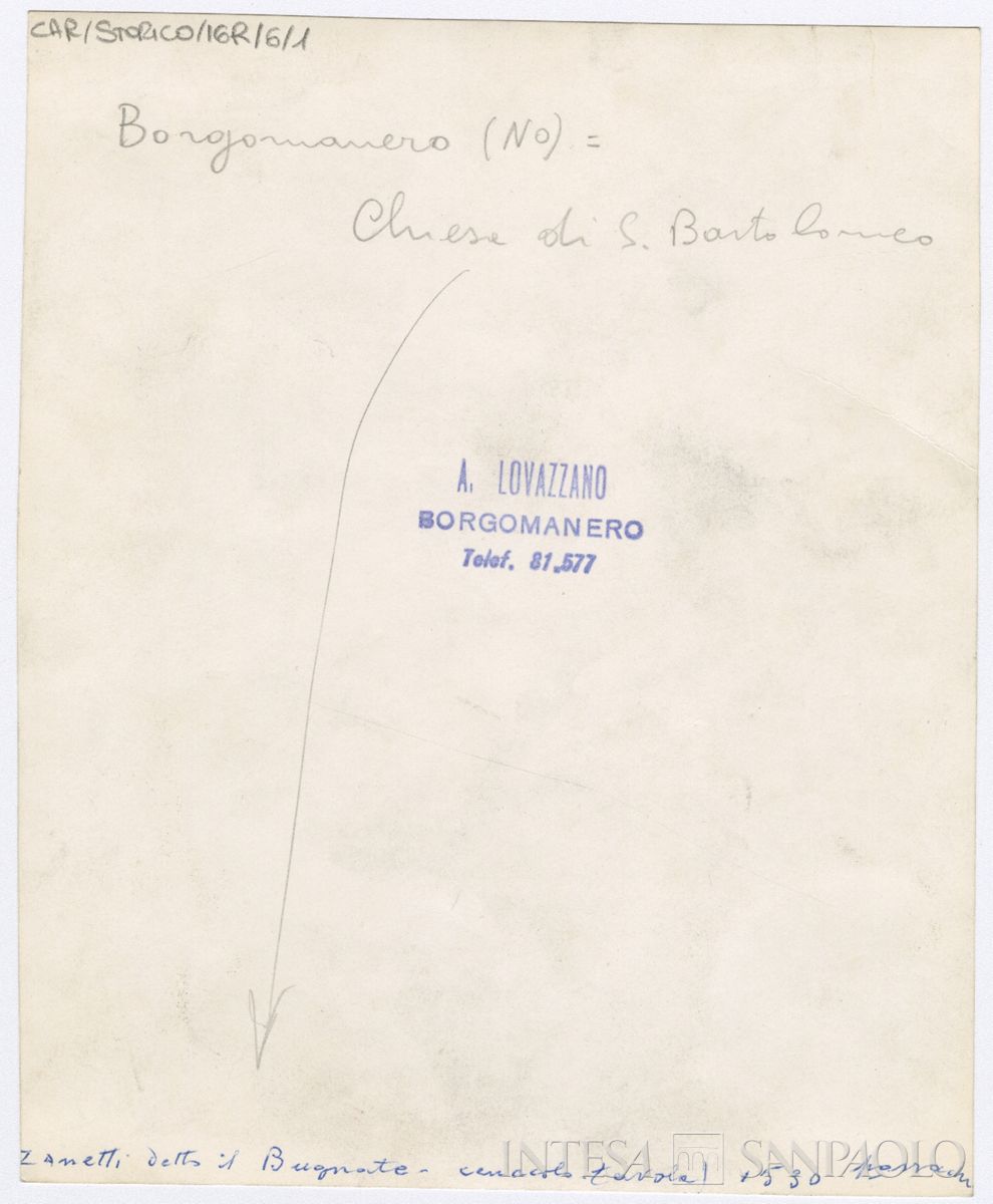 Borgomanero, Chiesa di San Bartolomeo: verso