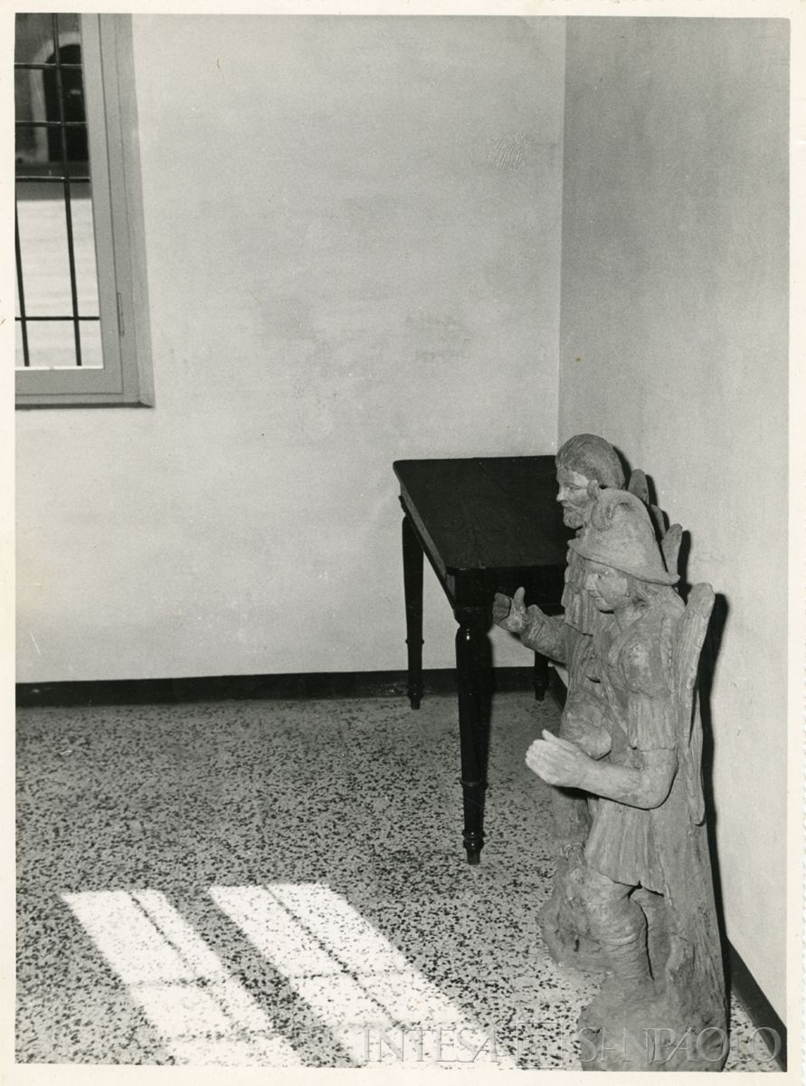 Bozzolo, Chiesa palatina di San Francesco: interno della sagrestia, 1962 (foto di Rizzieri)