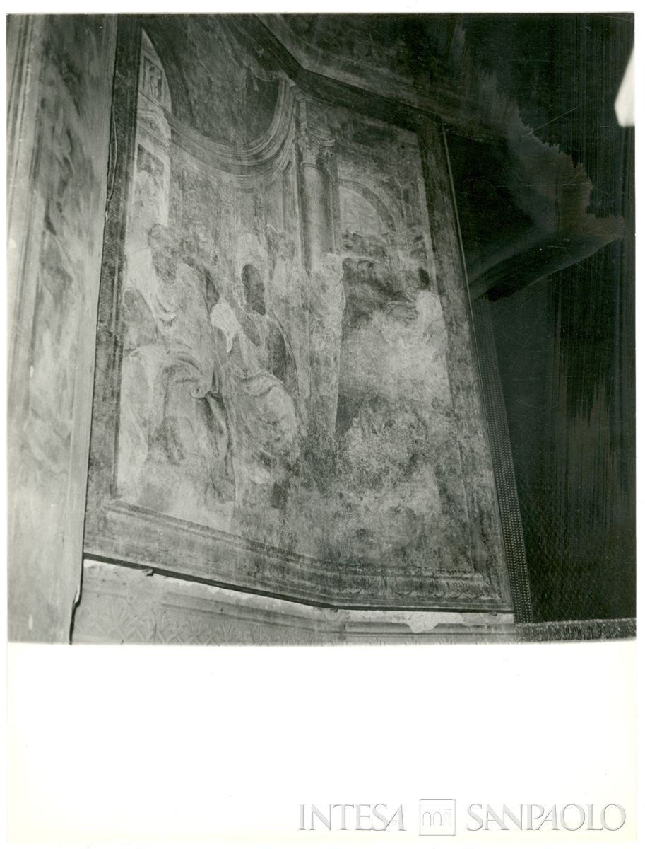Brescia, Chiesa del Santissimo Corpo di Cristo: affresco La Lavanda dei Piedi situato nell'abside della chiesa, 1963 (Foto Studio Mirino)
