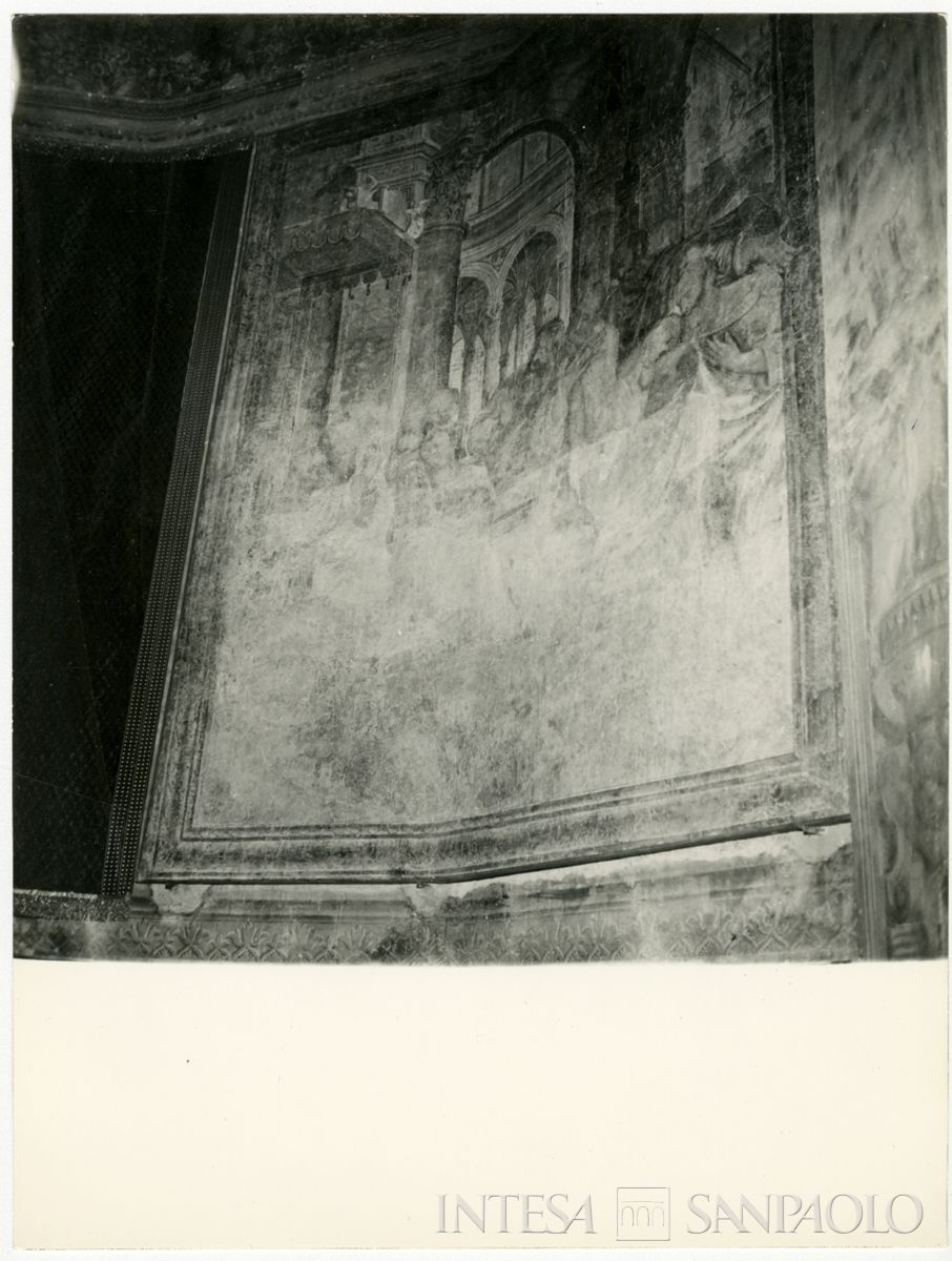 Brescia, Chiesa del Santissimo Corpo di Cristo: affresco L'Istituzione dell'Eucarestia situato nell'abside della chiesa, 1963 (Foto Studio Mirino)