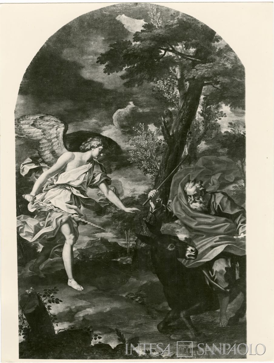 Cremona, Chiesa di San Sigismondo: dipinto La mula di Balaam di Angelo Massaroti dopo il restauro, 1962-1964