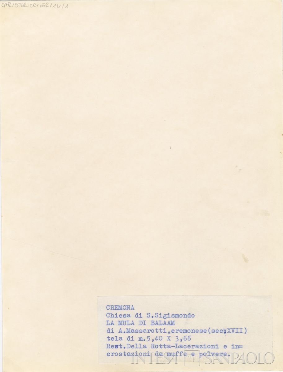 Cremona, Chiesa di San Sigismondo: verso n. 1