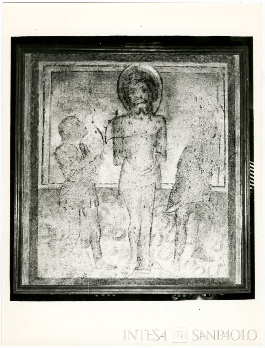 Cusino, Chiesa di San Giovanni Battista: stacco murario raffigurante la flagellazione, 1962