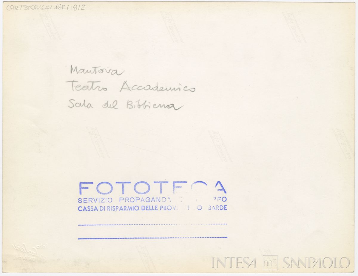 Mantova, Teatro Scientifico dell'Accademia: verso n. 2