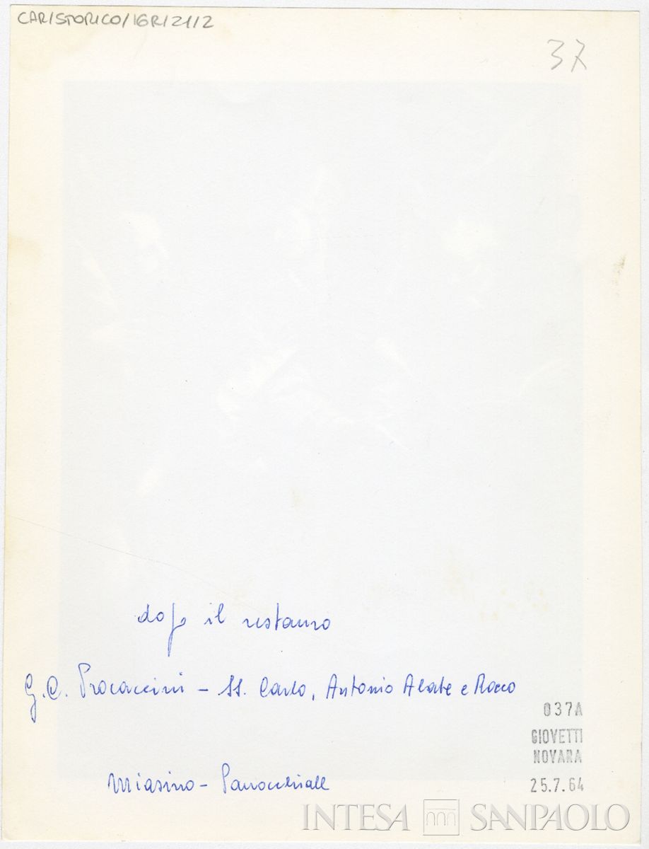 Miasino, Chiesa Parrocchiale di San Rocco: verso n. 2