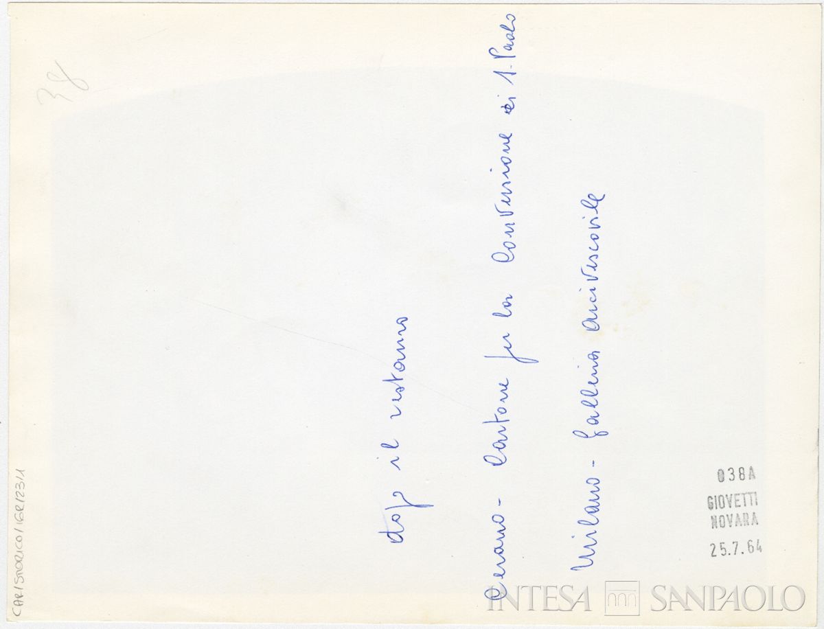 Milano, Galleria Arcivescovile: verso