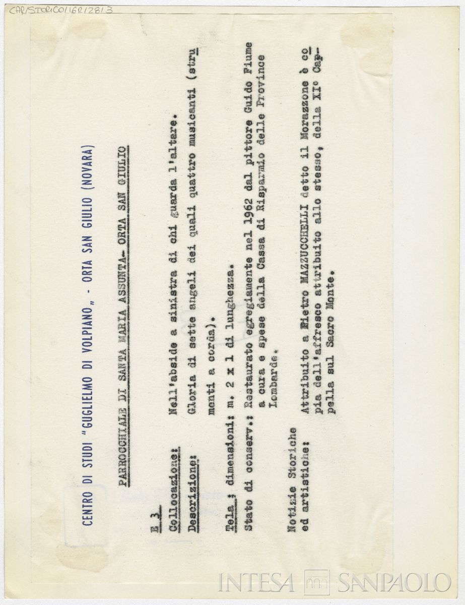 Orta San Giulio, Chiesa di Santa Maria Assunta: verso n. 3