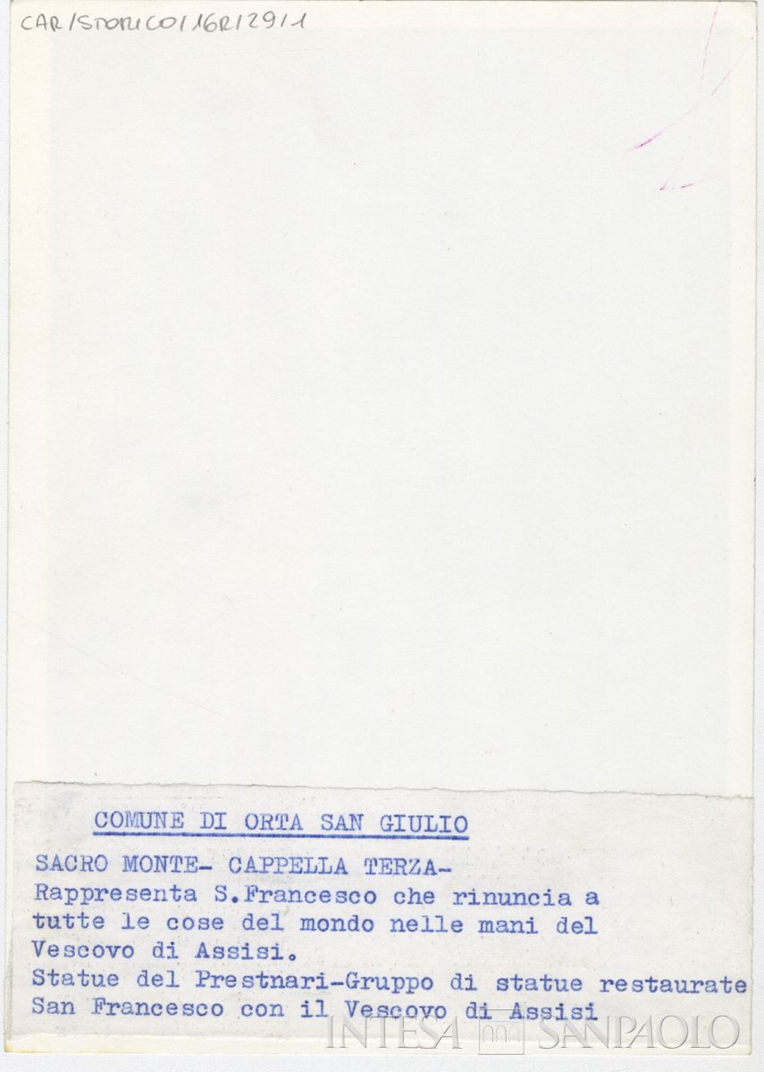 Orta San Giulio, Sacro Monte: verso n. 1