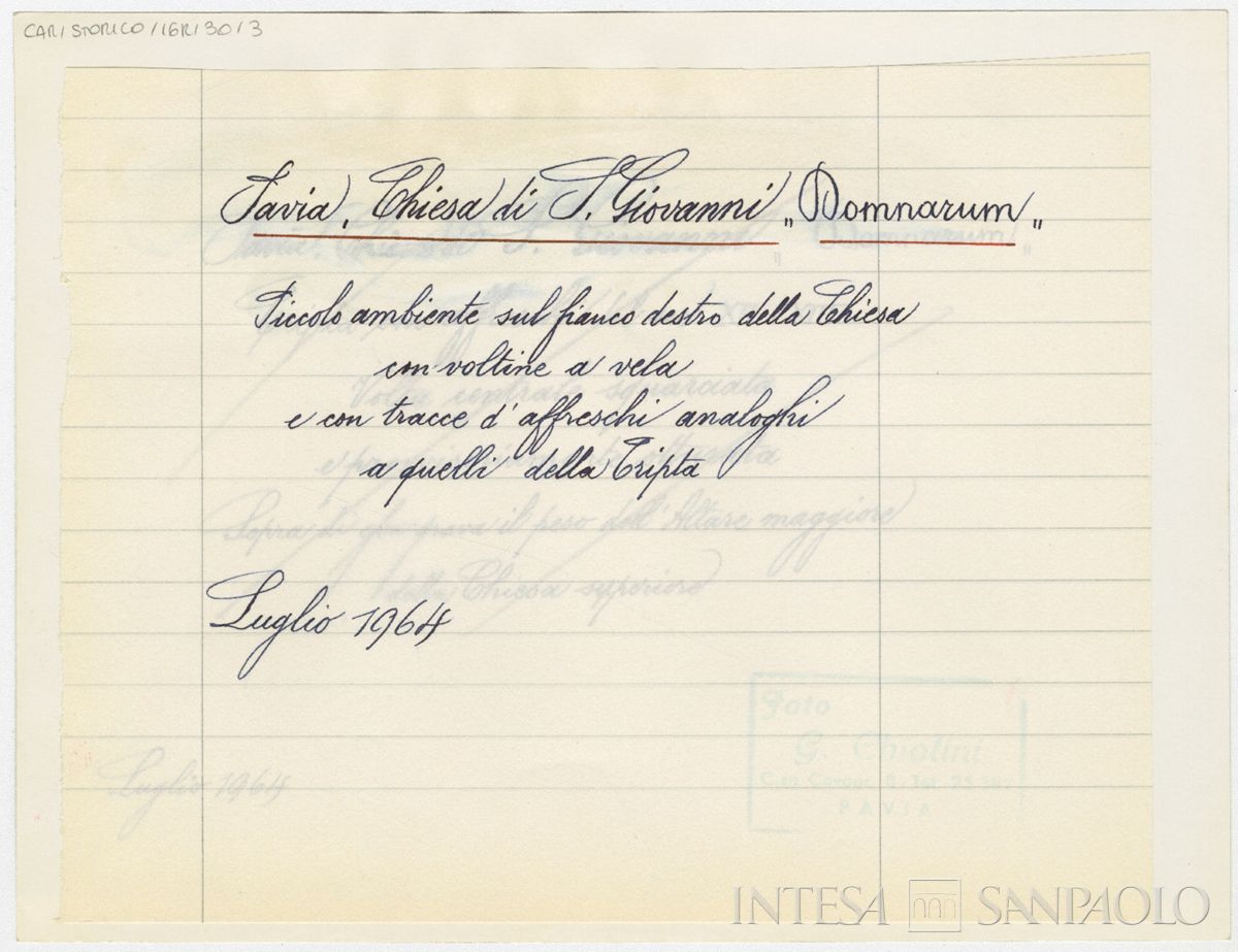 Pavia, Chiesa di San Giovanni Domnarum: verso n. 3