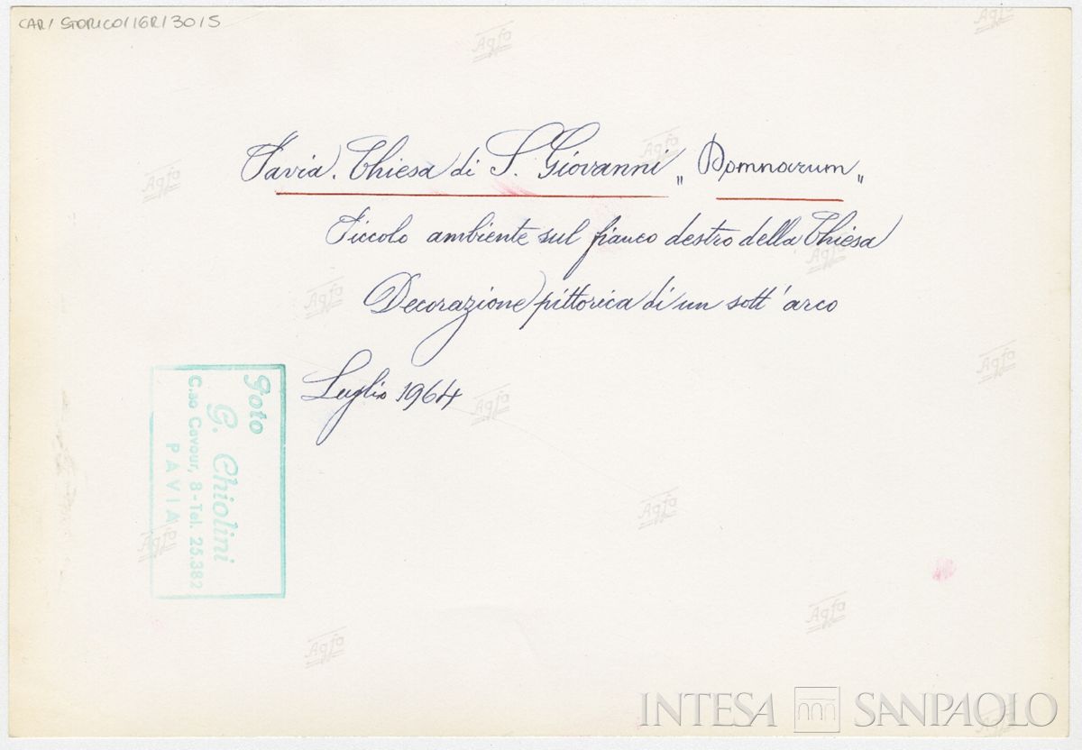 Pavia, Chiesa di San Giovanni Domnarum: verso n. 5