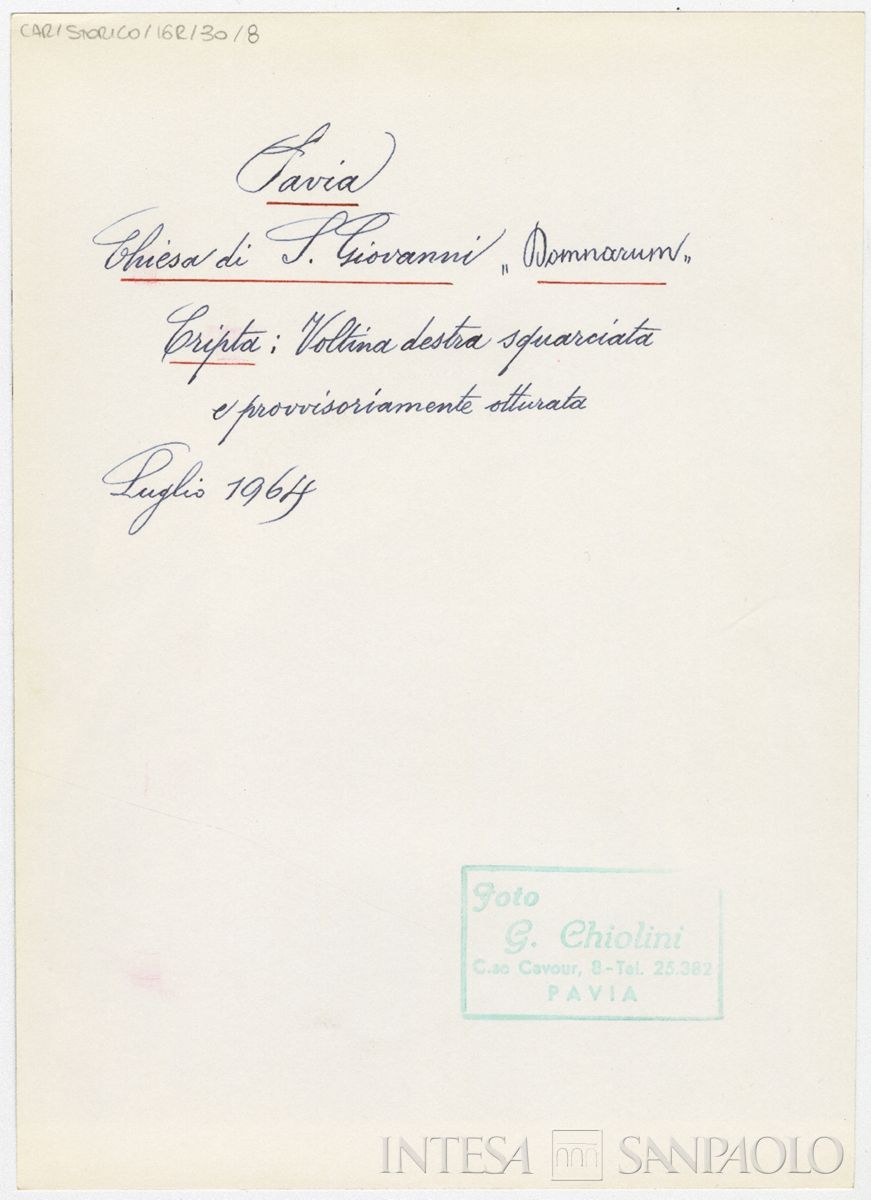 Pavia, Chiesa di San Giovanni Domnarum: verso n. 8