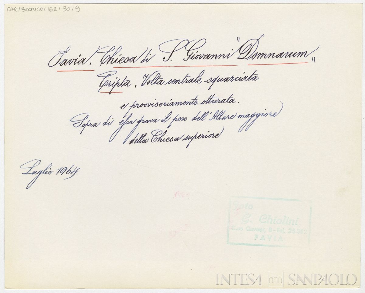 Pavia, Chiesa di San Giovanni Domnarum: verso n. 9