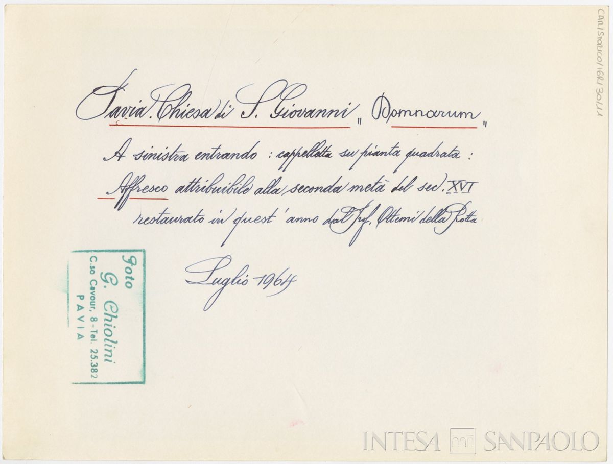 Pavia, Chiesa di San Giovanni Domnarum: verso n. 11