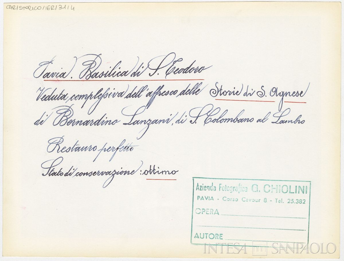 Pavia, Basilica di San Teodoro: verso n. 4