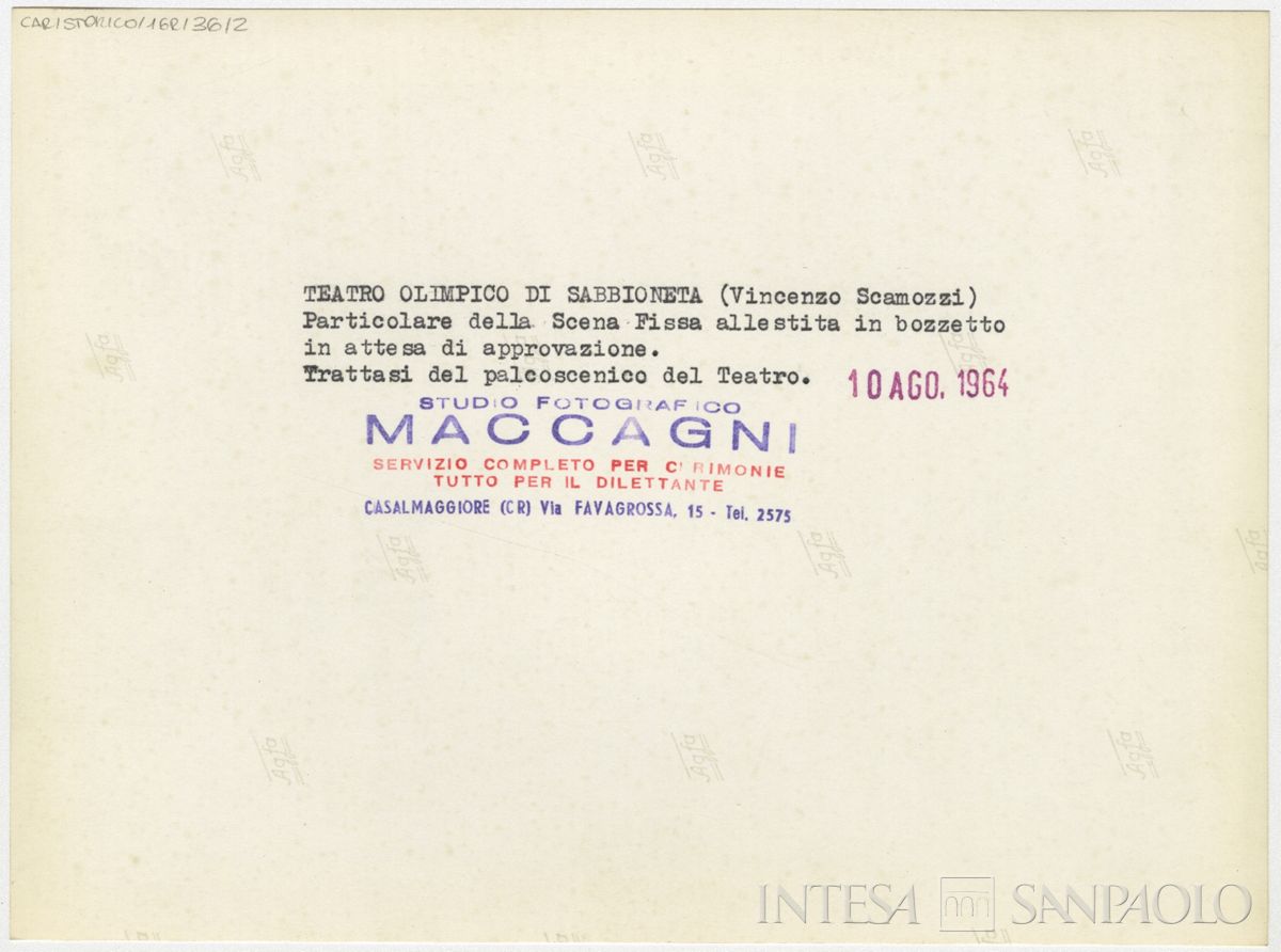 Sabbioneta, Teatro Olimpico: verso n. 2
