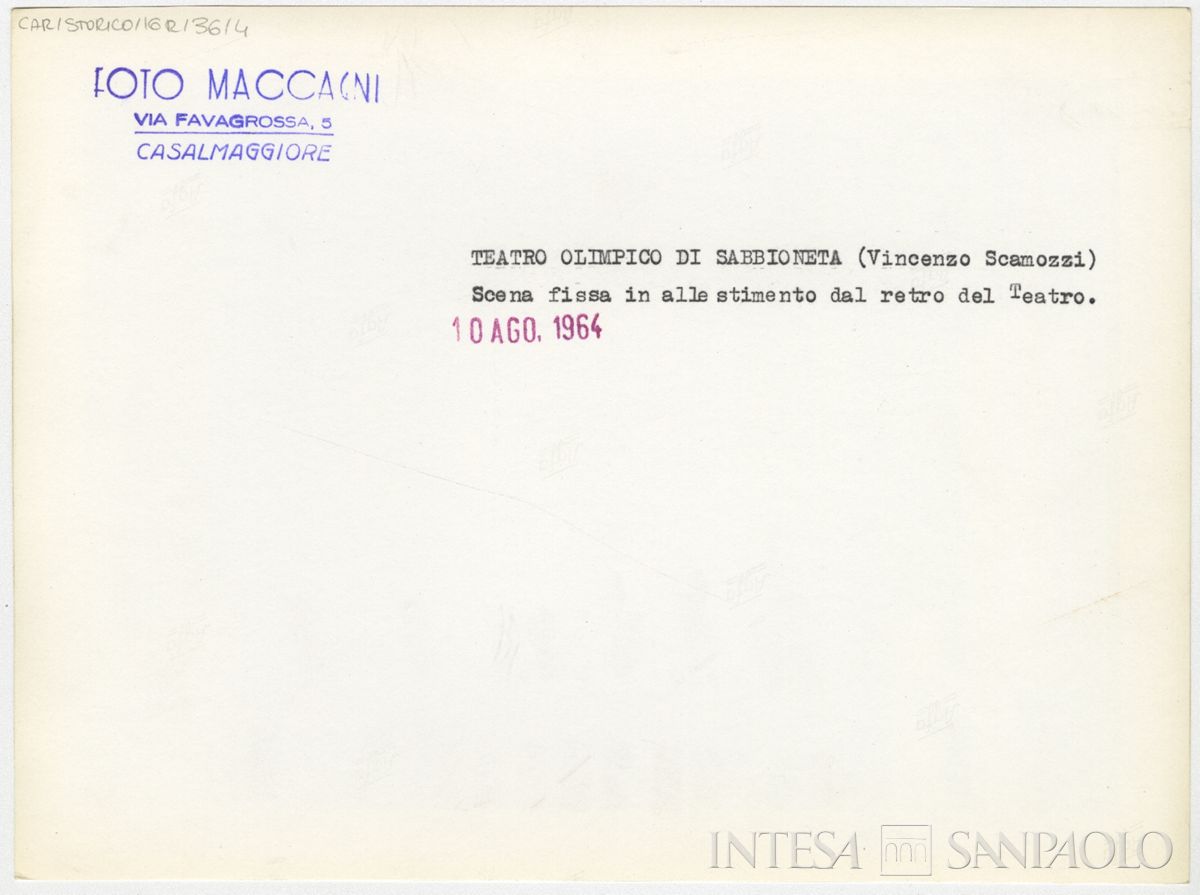 Sabbioneta, Teatro Olimpico: verso n. 4
