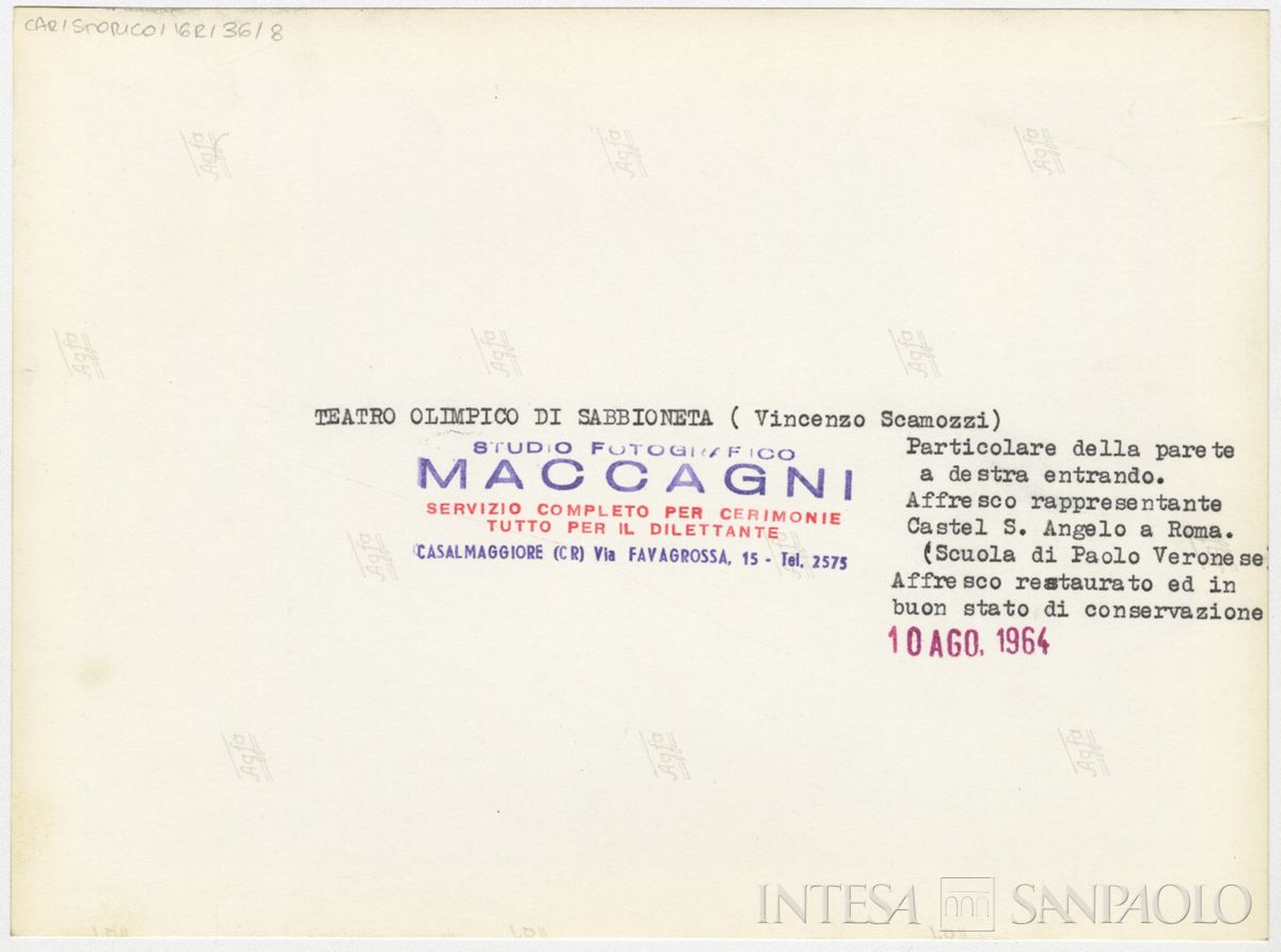 Sabbioneta, Teatro Olimpico: verso n. 8