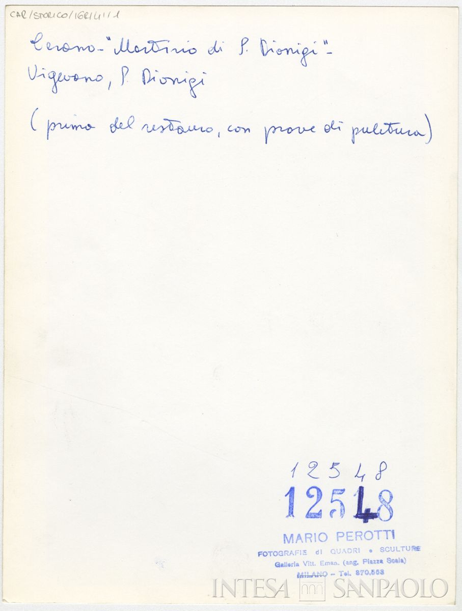 Vigevano, Chiesa di San Dionigi: verso n. 1