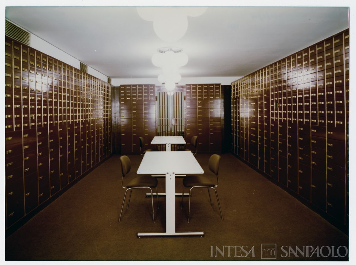 Cariplo, cassette di sicurezza della Sede di Bergamo, 1977 (Rossella Rossi)
