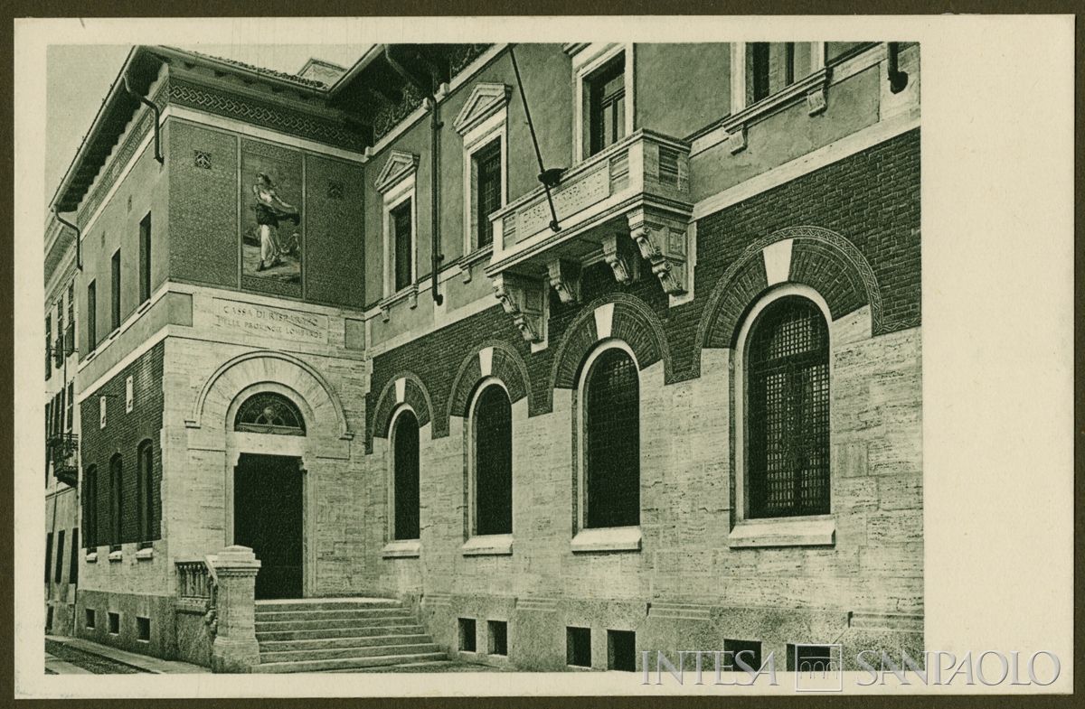 Cariplo, esterno della Sede di Pavia, 1931 (fotografo sconosciuto)
