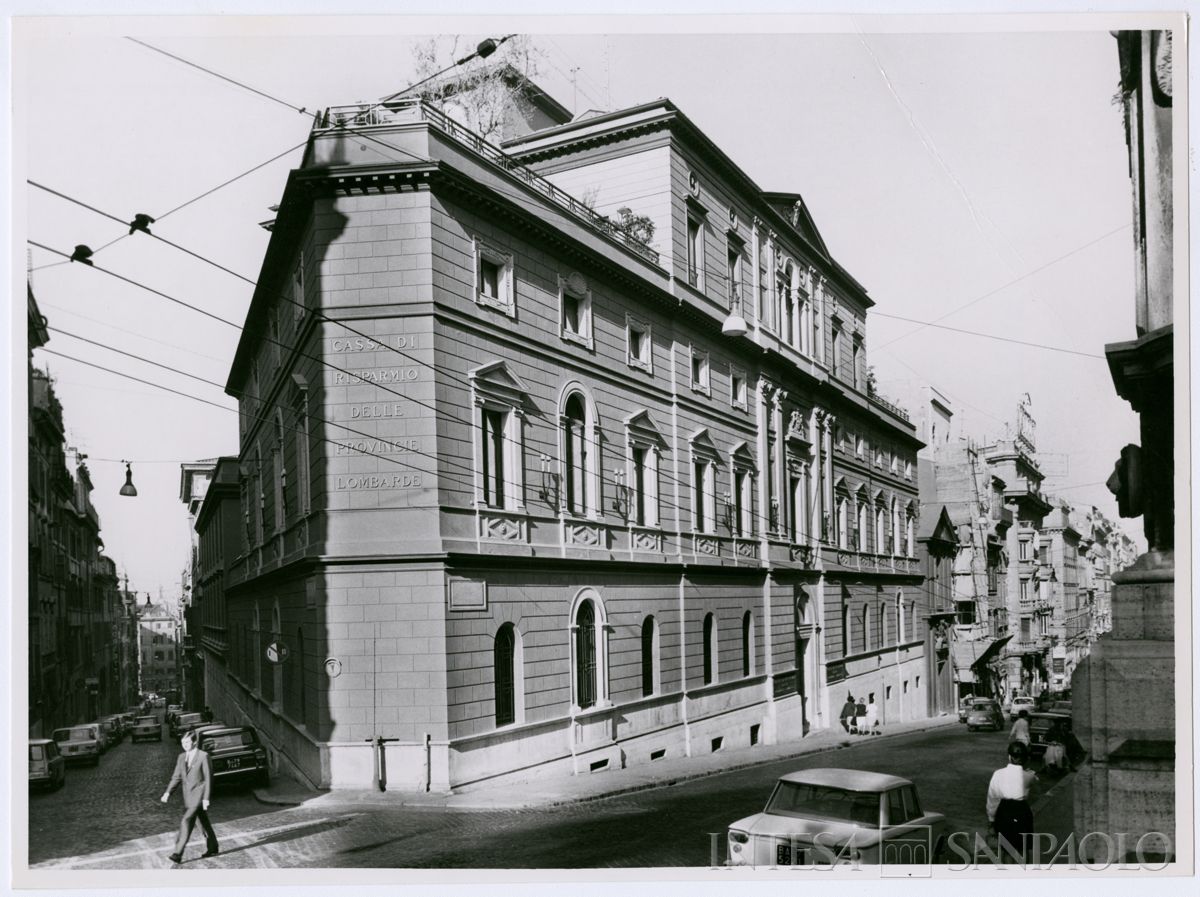 Cariplo, esterno della Sede di Roma, 1967 (Pontificia Fotografia Felici)