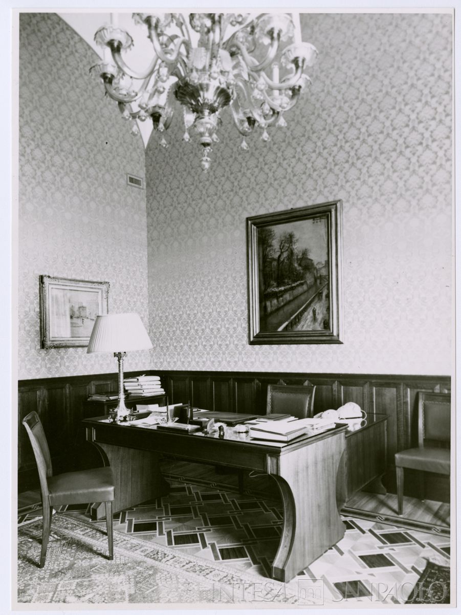 Cariplo, ufficio nella Sede di Roma, 1967 (Pontificia Fotografia Felici)