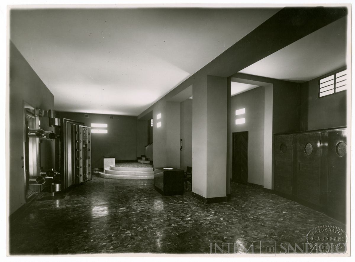 Cariplo, caveau della filiale di Saronno, 1936 (Fotografia G. Longoni)