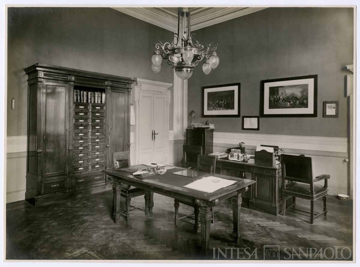 Cariplo, ufficio del direttore della filiale di Voghera, 1927 (Vittorio Cicala)