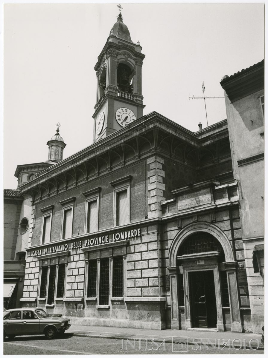 Cariplo, esterno della filiale di Broni, 1978 (Mario La Porta)