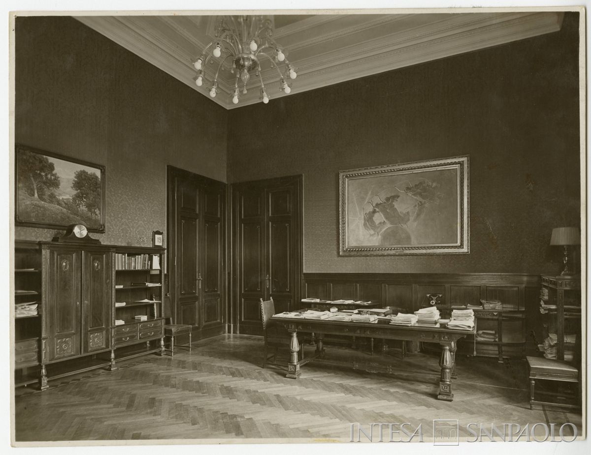 Cà de Sass, sala di direzione, 1927-1934 (Foto Camuzzi & Lomazzi)