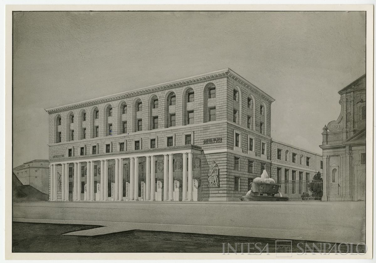 Palazzo delle Colonne, progetto non realizzato, 1938 (fotografo sconosciuto)