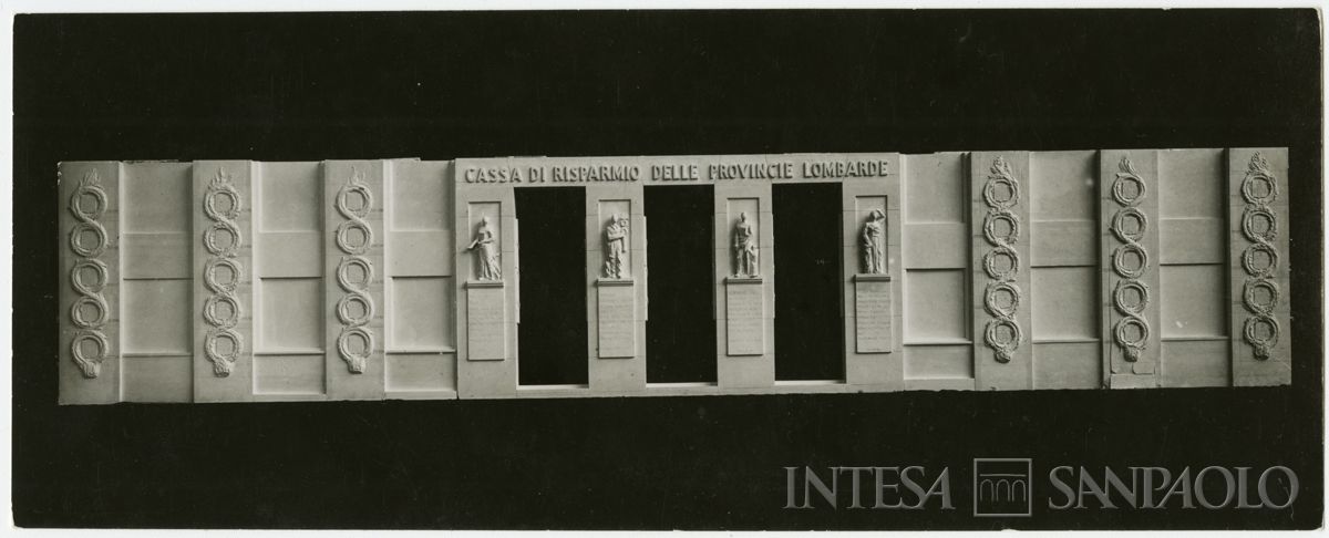 Palazzo delle Colonne, plastico del colonnato, 1938-1939 (fotografo sconosciuto)