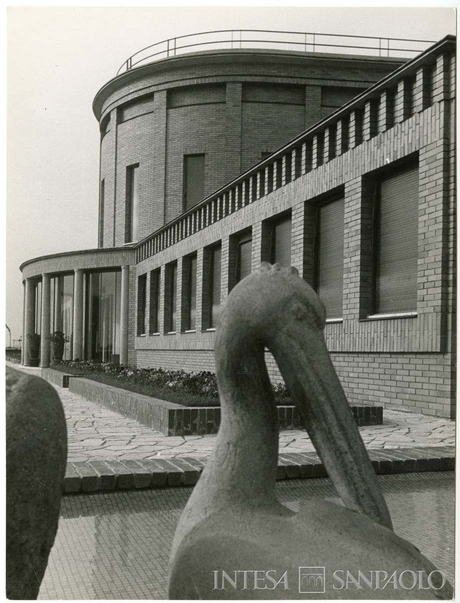 Palazzo delle Colonne, scorcio del giardino pensile dai pellicani di Guseppe Pizzorni, 1941 (Bruno Stefani)