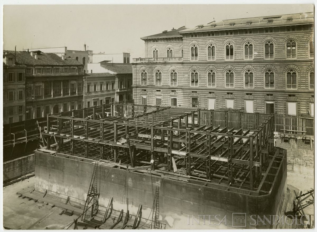 Palazzo delle Colonne, cantiere, 1937 (Riccardo Paganini)