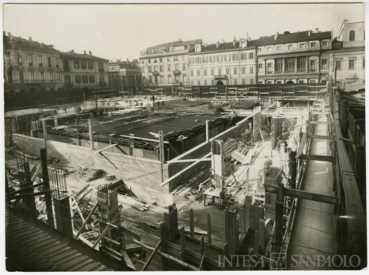 Palazzo delle Colonne, costruzione del palazzo, 1938 (Riccardo Paganini)