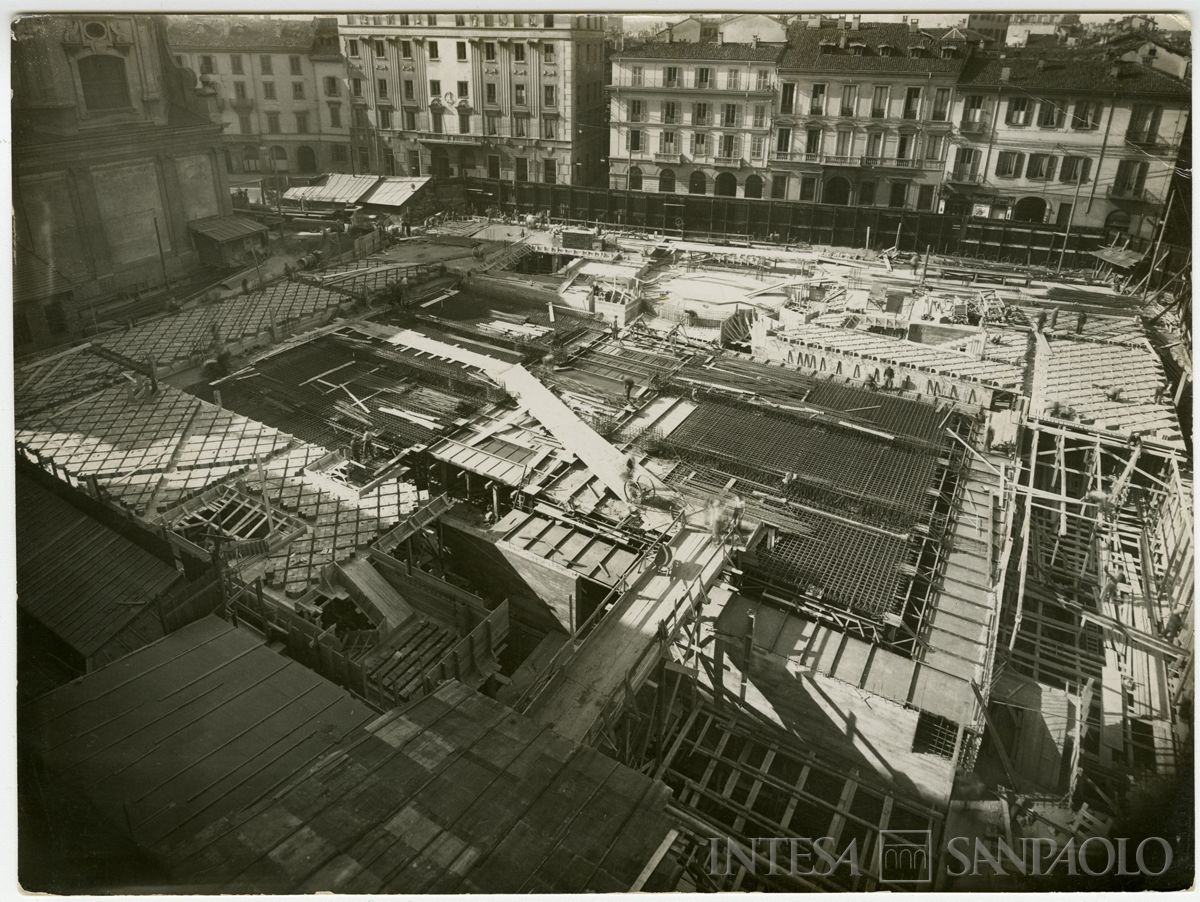 Palazzo delle Colonne, costruzione del palazzo, 1938 (Riccardo Paganini)