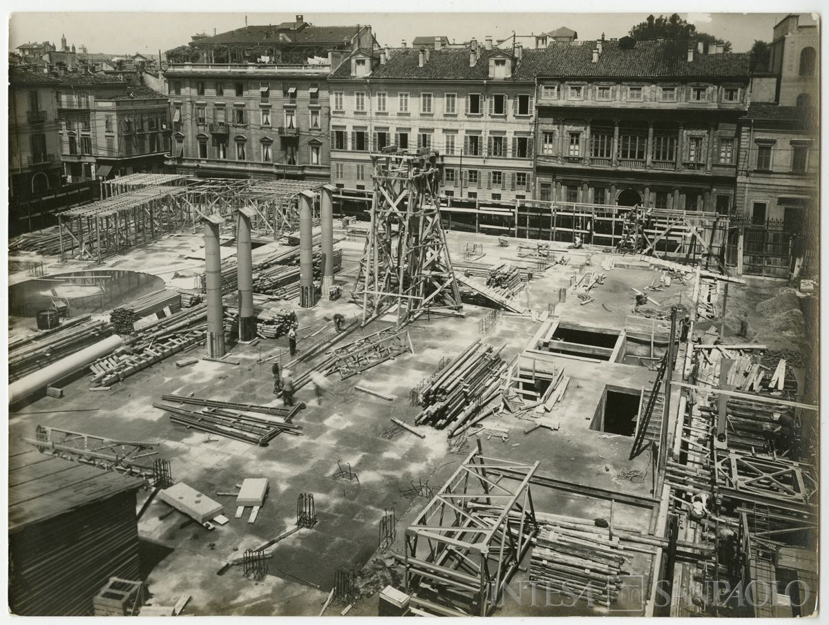 Palazzo delle Colonne, costruzione del palazzo, 1938 (Riccardo Paganini)
