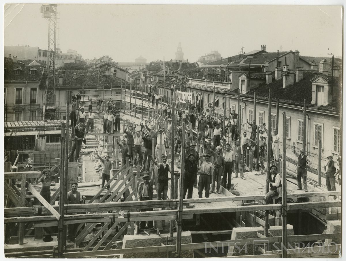 Palazzo delle Colonne, costruzione del palazzo, 1938 (Riccardo Paganini)