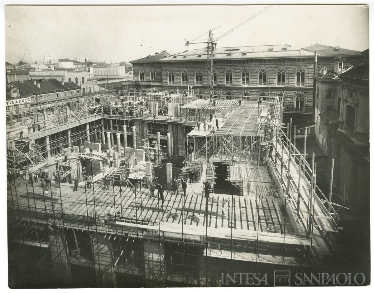 Palazzo delle Colonne, costruzione del palazzo, 1938 (Riccardo Paganini)