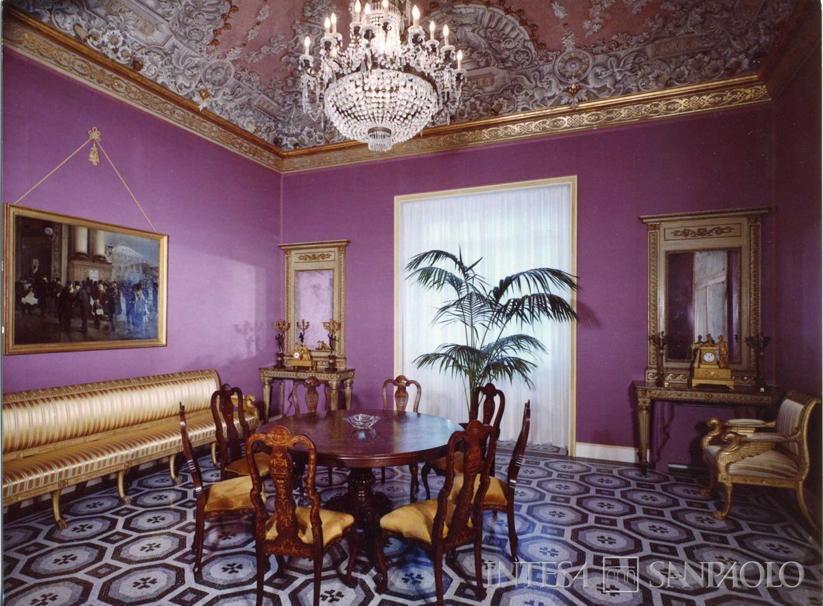 Palazzo Confalonieri, salotto di rappresentanza, 1969 (Elle2)