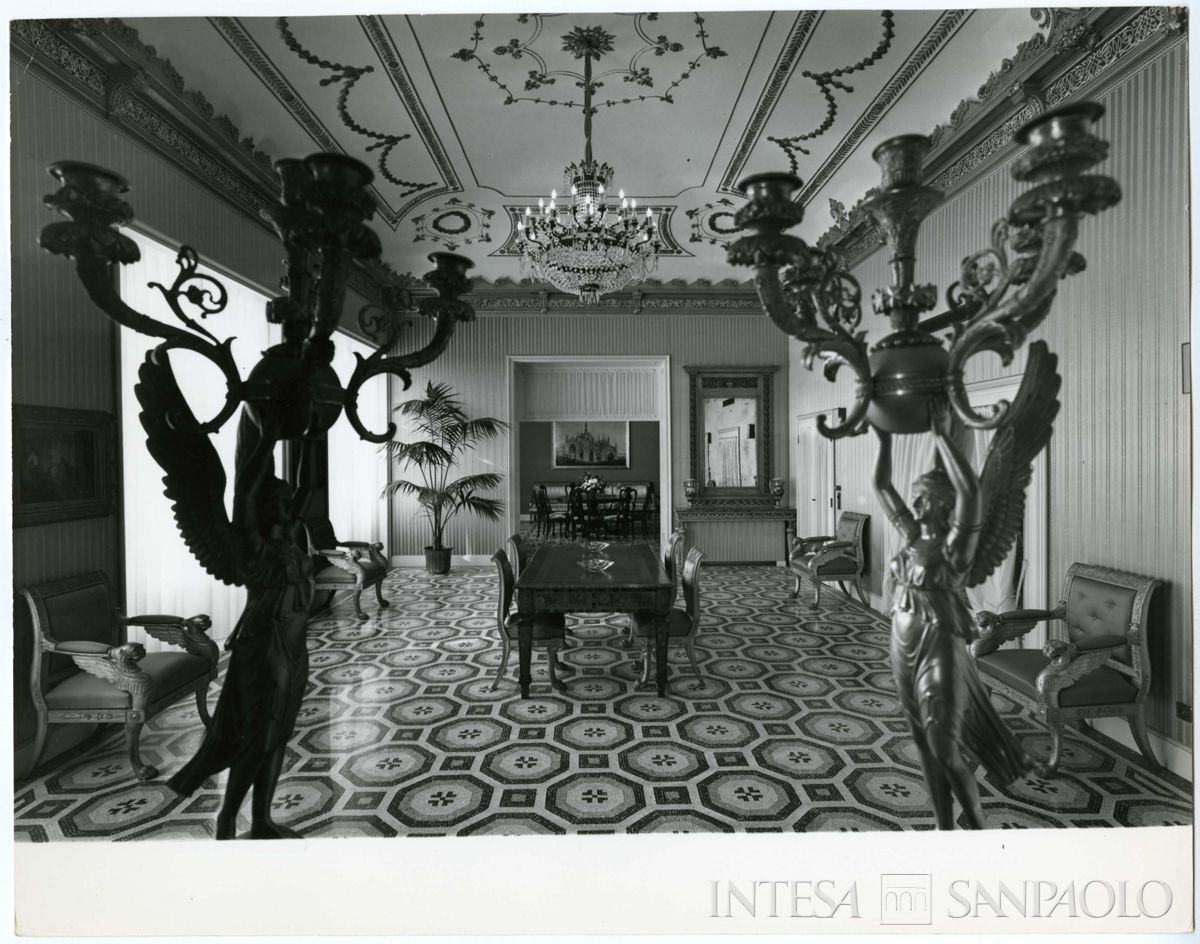 Palazzo Confalonieri, salotto di rappresentanza, 1969 (Elle2)