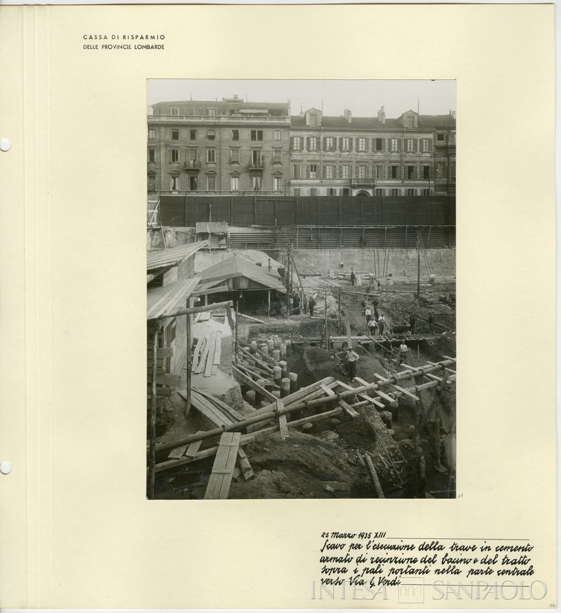 Palazzo delle Colonne, scavo, 1935 (Riccardo Paganini)