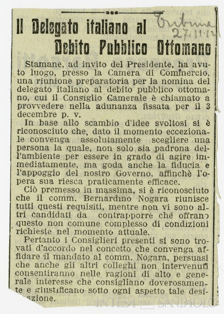 Allegato n. 2, 23 novembre 1912