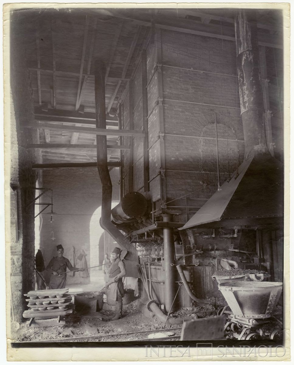 Zonguldak, interno della fabbrica di piombo, 1904-1914 (fotografo sconosciuto)