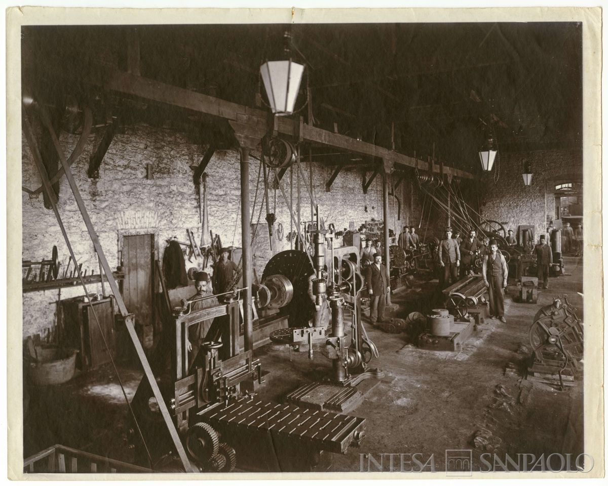 Bacino di Eraclea, Zonguldak, officina di riparazioni, 1904 - 1914 (fotografo sconosciuto)