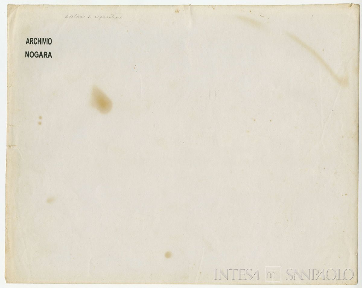 Bacino di Eraclea, Zonguldak, officina di riparazioni, 1904 - 1914 (fotografo sconosciuto), verso