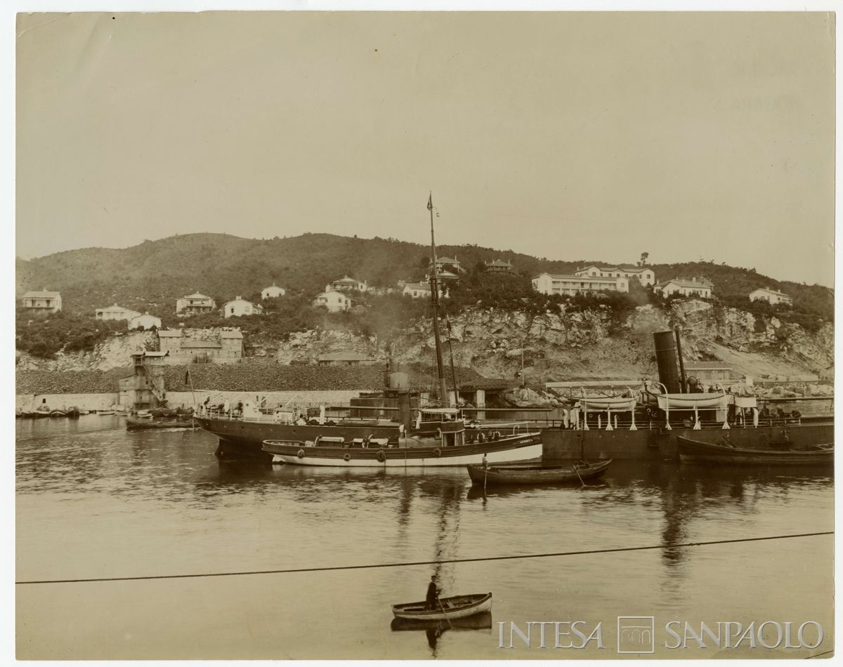 Zona del porto di imbarco nei pressi di Zonguldak sul Mar Nero, 1904 - 1914 (fotografo sconosciuto)